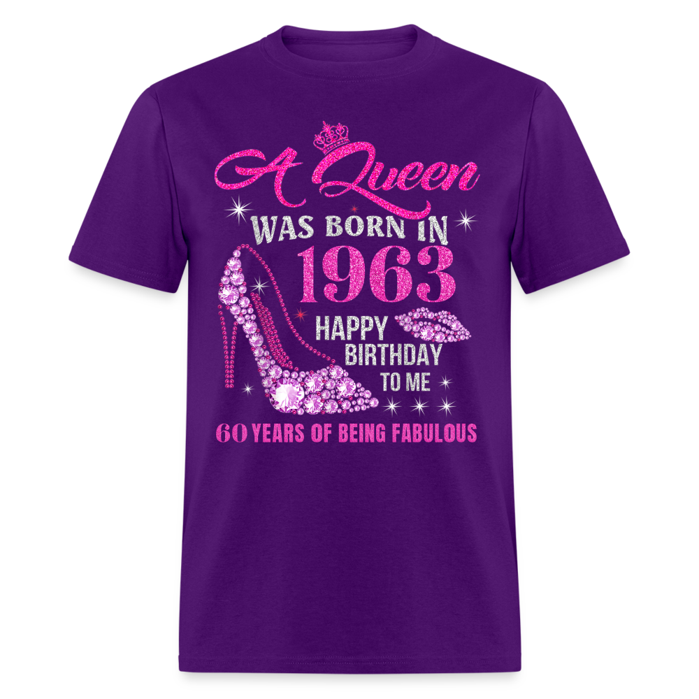 QUEEN 1963-60 YEARS SHIRT - purple
