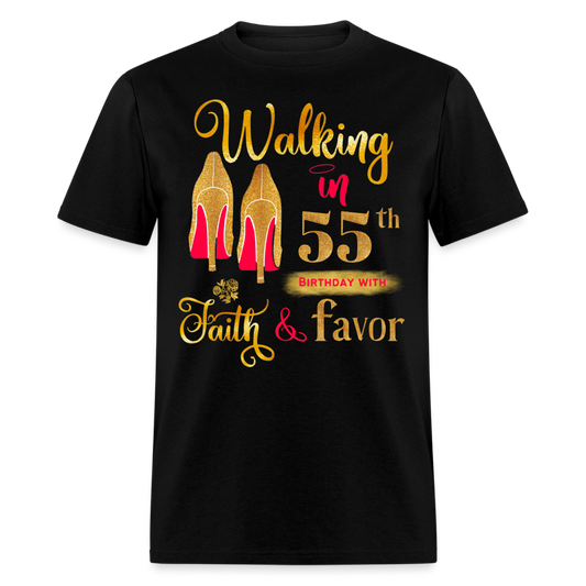WALKING 55TH FAITH SHIRT - black