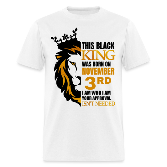 3RD NOVEMBER BLACK KING SHIRT - white