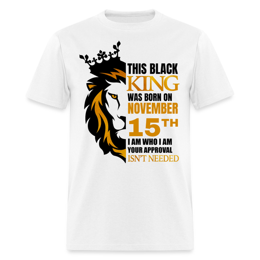 15TH NOVEMBER BLACK KING SHIRT - white
