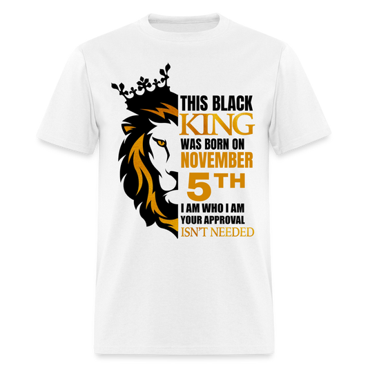 5TH NOVEMBER BLACK KING SHIRT - white
