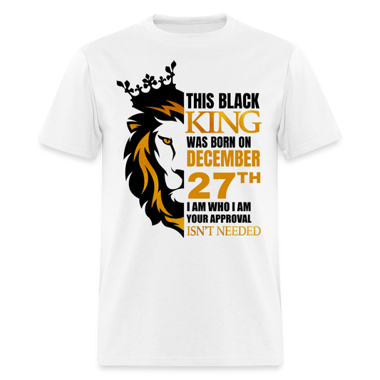 27TH DECEMBER BLACK KING SHIRT - white