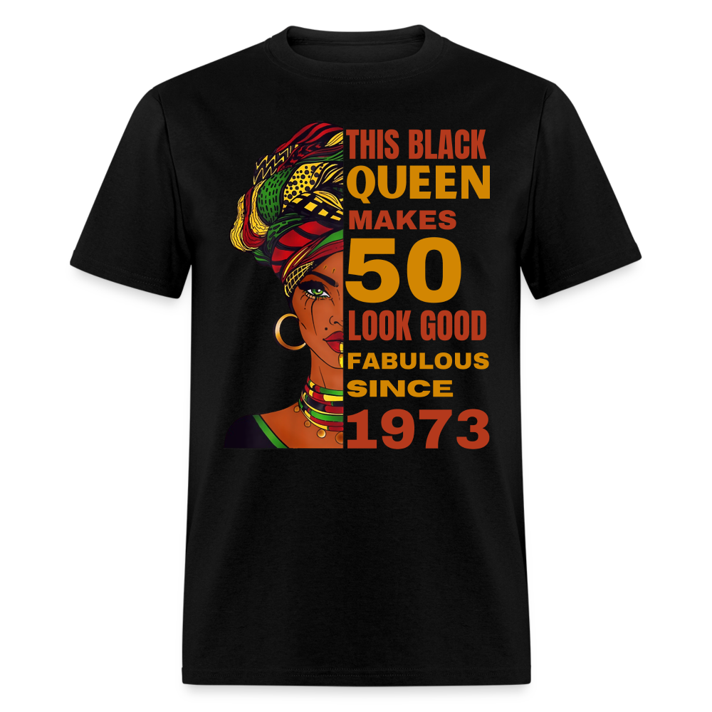 QUEEN 50 FAB 1973 SHIRT - black