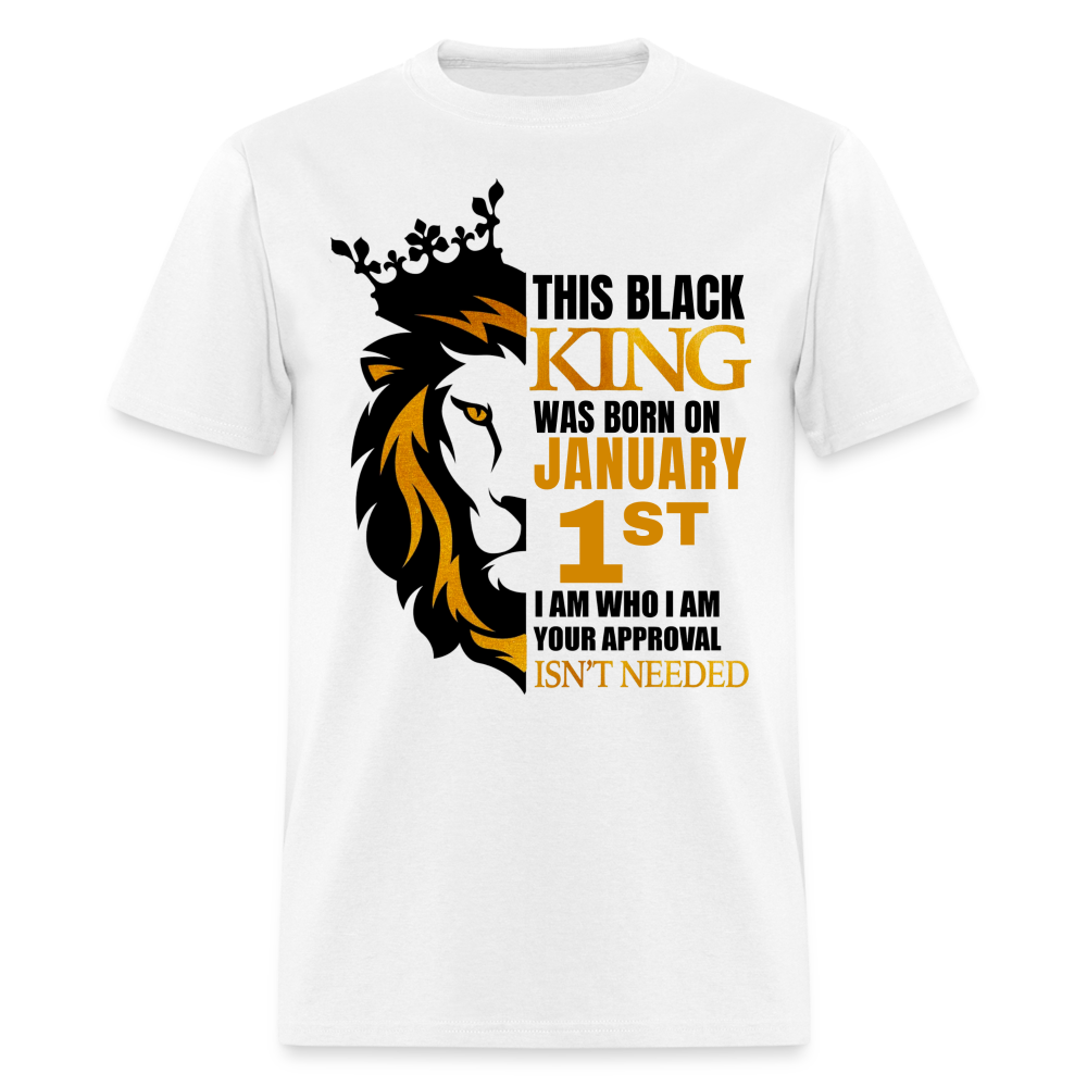 1ST JANUARY BLACK KING SHIRT - white
