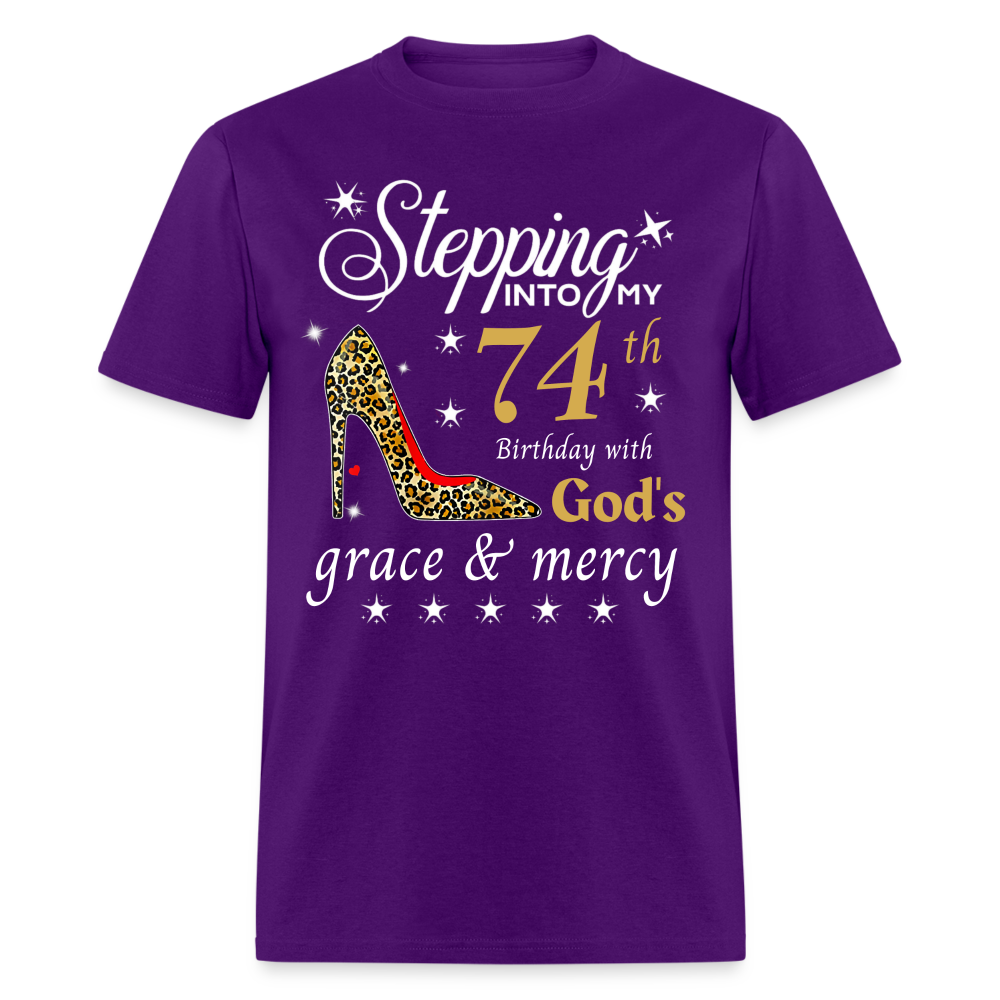 STEP 74TH BDAY GRACE SHIRT - purple