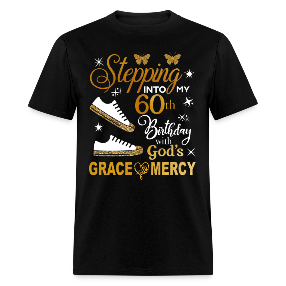 STEPPING 60 GRACE FAITH MERCY SHIRT - black