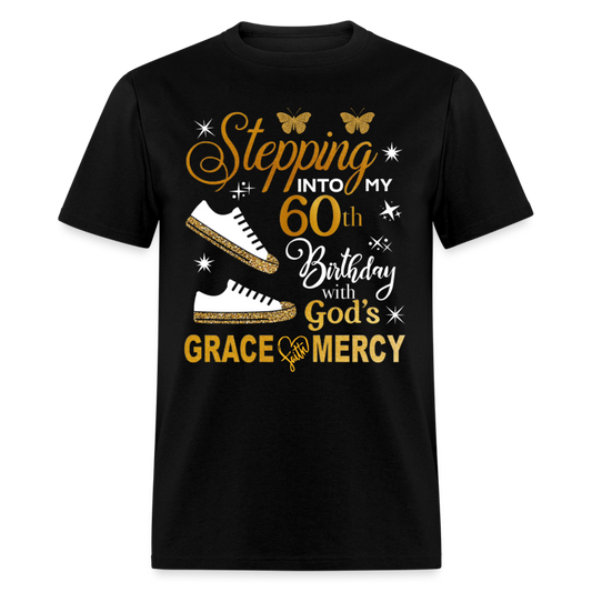 STEPPING 60 GRACE FAITH MERCY SHIRT - black
